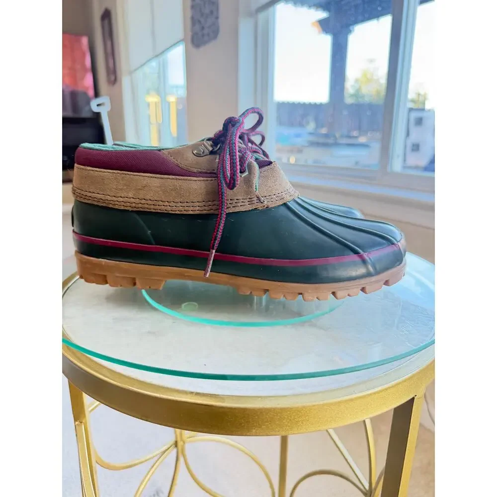 G.H. Bass Ontario Thermolite Duck Shoes Women’s 8 Green Rain Boots